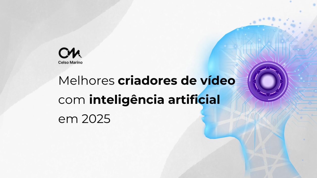 Melhores criadores de vídeo com inteligência artificial em 2025 com robô simpático e logótipo OM