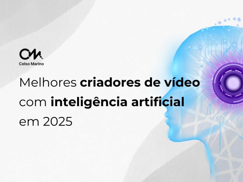 Melhores criadores de vídeo com inteligência artificial em 2025 com robô simpático e logótipo OM